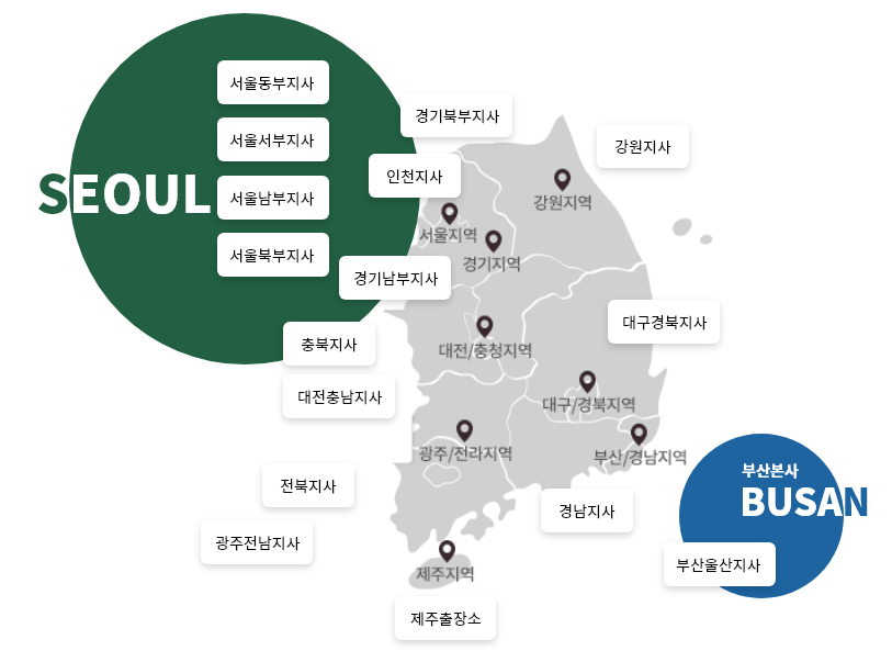 HUG �������� (���� 15�� ����, 1�� �����) : 1. HUG 15�� ���� -  ��������(���ﵿ������, ���Ｍ������, ���ﳲ������, ����Ϻ�����), �������(���Ϻ�����, ��Ⳳ������, ��õ����), ����/��û����(�������, �����泲����), ����/��������(��������, ������������), ��������(��������), �뱸/�������(�뱸�������), �λ�(����)/�泲����(�泲����, �λ�������), 2. HUG 1�� ����� : ��������(���������)
